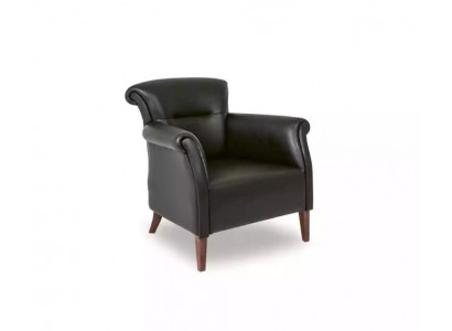 Zwarte fauteuil Kantoorinrichting Luxe design zetel met bekleding Eenpersoonsstijl