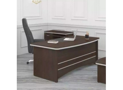 Bruin bureau kantoor meubel ontwerper directeurstafel thuiskantoor tafel