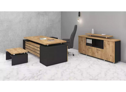 Designer kantoormeubilair Luxe thuiskantoor set Modern designer 3-delig.