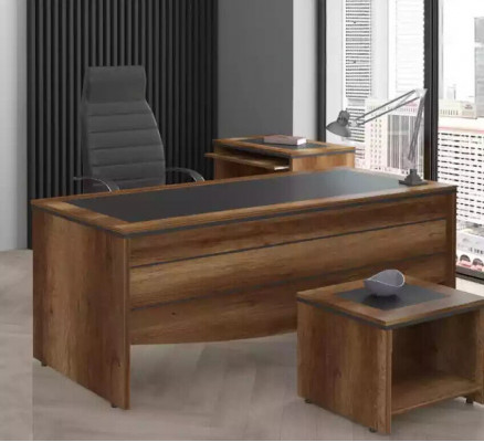 Werkkamer Bureau Houten bureau Kantoor bureau Kantoor meubilair Directeursbureau