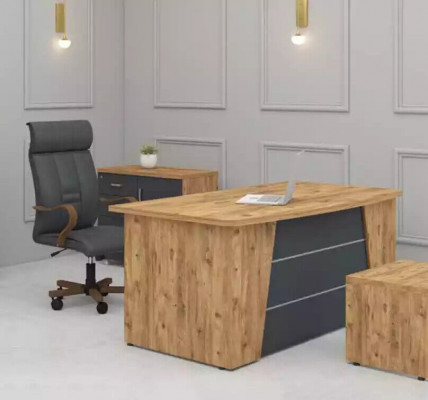 Bureau kantoor meubels werkkamer hout computertafel kantoor tafel