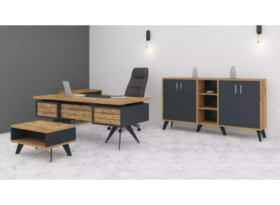 Grote kantoorset bureaumeubelen bureau ladekast tafel