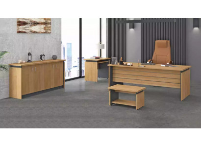 Werkkamer Houten meubels Complete set Bureau Kantoor meubels 4-delig