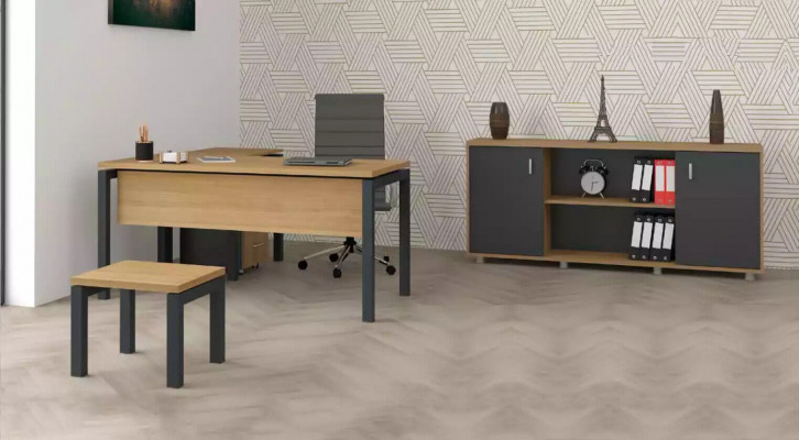 Kantoorinrichting Bureau Archiefkast Kast Salontafel 2-delige Set