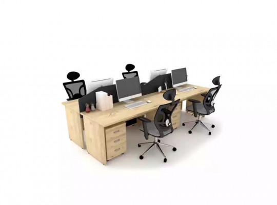 Grote houten bureau thuiskantoor computertafel moderne kantoormeubelen