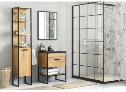 Ontwerp badkamermeubels Bad 5-delige set Garnituur Kast Wastafel