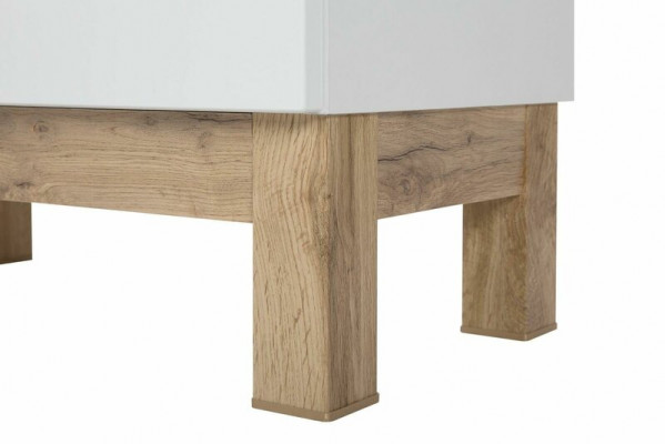 Badkamer kast Hoge kast Kast Opslag Decoratief Wit Badkamer