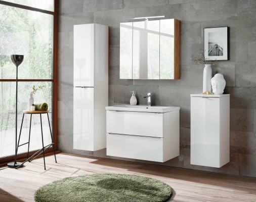 Ontwerp Badkamermeubelen Bad 4-delig Set Deco Garnituur Kast Wastafel