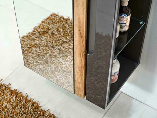 Hoogwaardige hangend badkamerrek kast Luxe badmeubels.