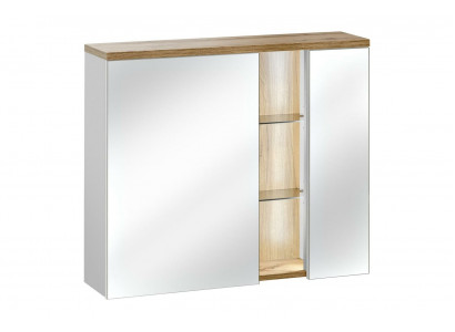 Spiegelkast Wandkast Badkamerkast met spiegel 80 cm LED