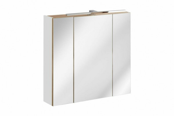 Spiegelkast Wandkast Badkamerkast met spiegel 80 cm Decoratieve LED