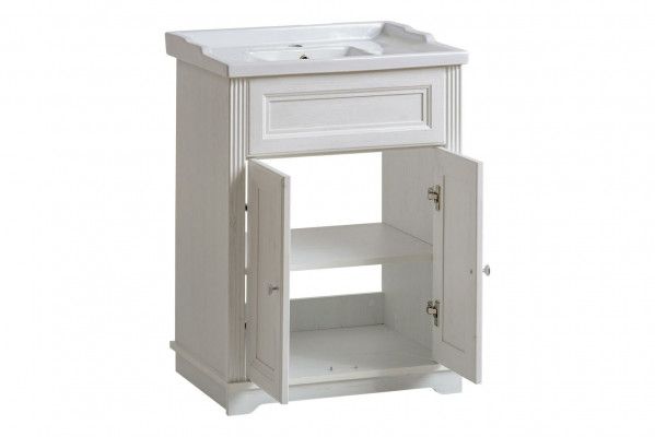 Badkamermeubels in antieke stijl met wastafel voor landelijke badkamer 60cm wastafel