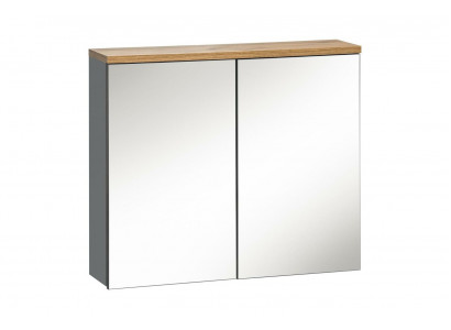 Spiegelkast Wandkast Badkamerkast met spiegel 80 cm Bad