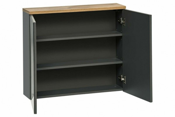 Spiegelkast Wandkast Badkamerkast met spiegel 80 cm Bad