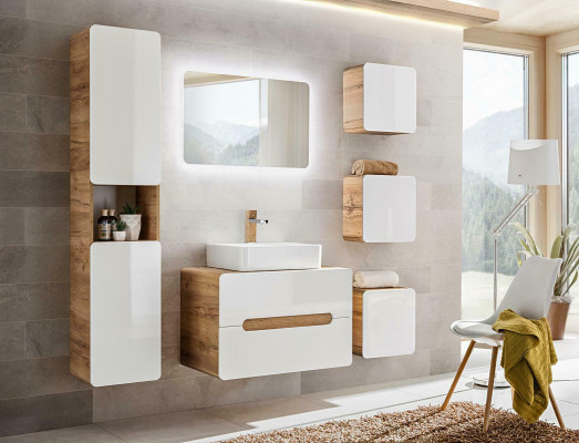 Ontwerp badkamer meubels Bad 6-delige set garnituur kast decoratie wastafel