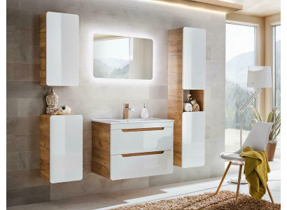 Ontwerp Badkamer meubels Bad set Kast Wastafel Decor Verlichting
