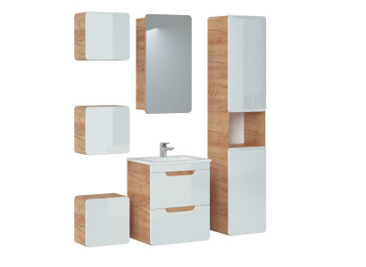 Ontwerp badkamer meubels badkamer 6-delige set commode wastafel