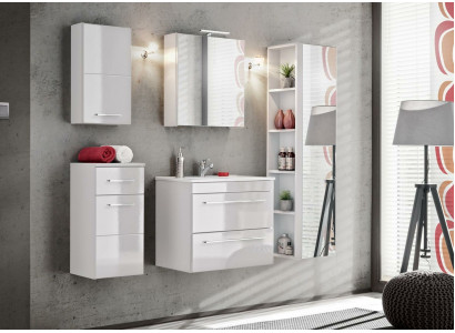 Ontwerp badkamer meubels decoratie bad 5-delige set garnituur kast wastafel.