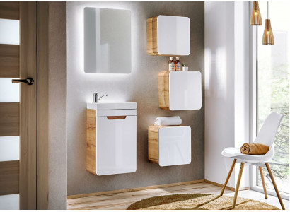 Ontwerp badkamermeubels Bad 5-delige set kast wastafel