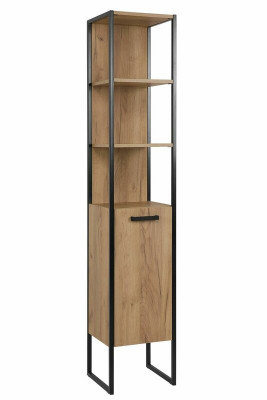 Decoratieve badkamer hoge kast planken badkamerkast badkamermeubels planken bad