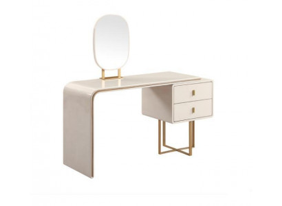 Witte make-uptafel Slaapkamer meubels Bijzettafel Spiegel 2-delig Console