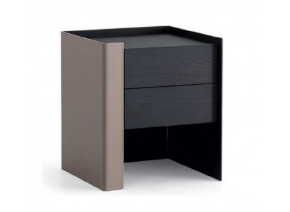 Zwarte nachtkastje Designer nachtkastje Slaapkamer Houten meubels Nieuw