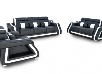 Bankstel 3+2+1 zits set Design Bank Bekleding Banken Bank Modern Set