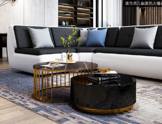 Moderne salontafel inrichting Woonkamer meubels Zwart Tafels