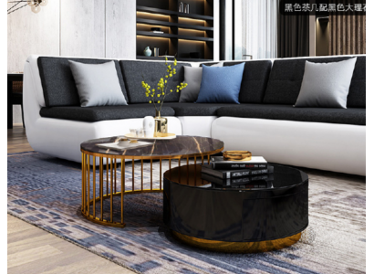 Moderne salontafel inrichting Woonkamer meubels Zwart Tafels