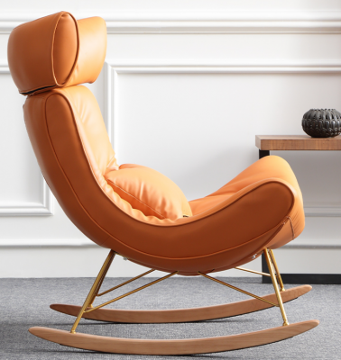 Design Bank Fauteuil Bankstel Bekleding Luxe Kunstleer 1-zits Nieuw Oranje