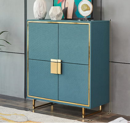 Modern dressoir Blauw Woonkamer Commode Luxe Regaal Meubels Nieuw