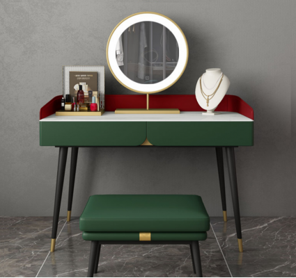 Kaptafel Spiegel Console Slaapkamer Houten Tafel Luxe Nieuw