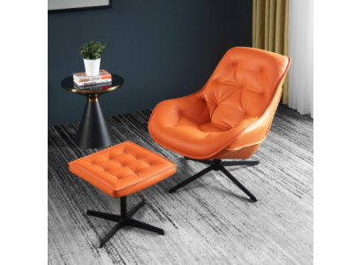 Klassiek ontwerp gestoffeerde fauteuilset Chesterfield zitgroep + voetenbankje