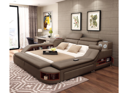 Luxe bed 180x200 multifunctionele slaapkamer ligplanken Nieuw