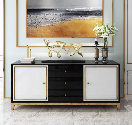 Ontwerp dressoir woonkamer buffet Moderne sideboard houten kast Nieuw.