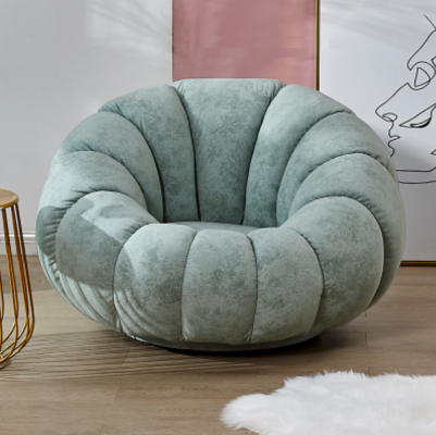 Designer Fauteuil 1-zits Grijs Stof Luxe Loungesofa Nieuw