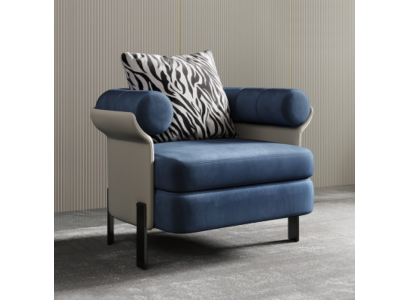 Fauteuil Lounge Designer Armstoel Gestoffeerde bank 1-zits woonkamer Nieuw