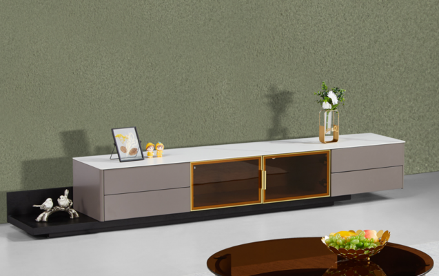 Moderne woonkamer meubels Lowboard RTV kast rek houten meubels grijs nieuw