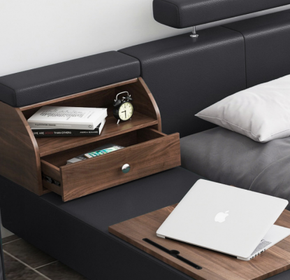 Bedden Moderne Hotel Multifunctioneel Tweepersoons Luxe Design Bed Bekleding