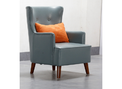 Ontwerp Fauteuil Kunstleer Bank Bank Bekleding Eenpersoonsstoel Nieuw