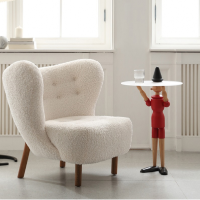 Fauteuil Ontwerp Bank Bank Relax Stof Lounge Luxe Club Beklede Zitter