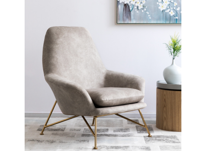 Fauteuil Ontwerp Luxe Textiel Bekleding Set Woonkamer Grijs Inrichting