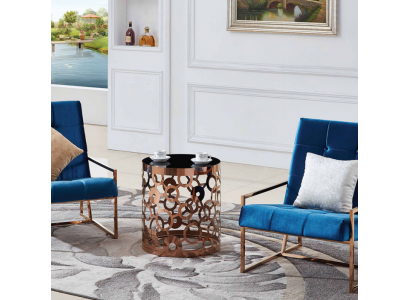 Salontafel Koffietafel Bijzettafel Designer Tafel Roestvrij staal Goud Nieuw