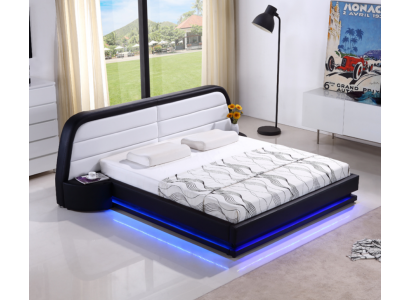 Luxe slaapkamerbed gestoffeerd ontwerp Luxe tweepersoonsmoderne bedden