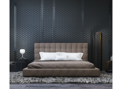 Modern frame Luxury Bedroom Bed Hotel Design Gray Double