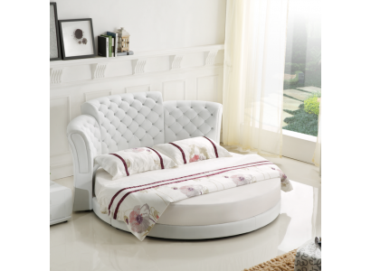 Ronde Bed Luxe Chesterfield Bedden Slaapkamer Tweepersoonsbed 200x200 cm
