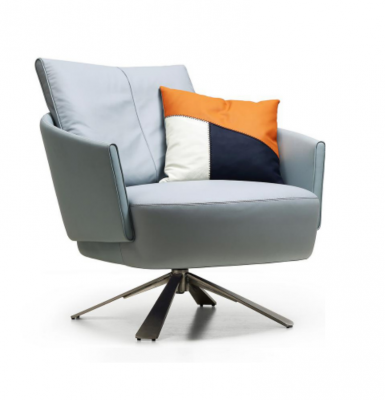 Fauteuil Gestoffeerde meubels Ontwerper Moderne woonkamer Draaistoel Textiel Nieuw