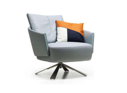 Fauteuil Gestoffeerde meubels Ontwerper Moderne woonkamer Draaistoel Textiel Nieuw