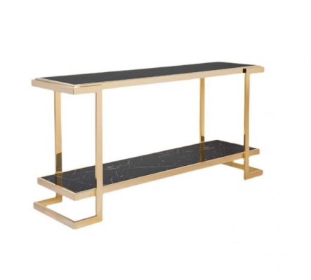 Woonkamer console tafel modern luxueus roestvrijstalen tafel console goud