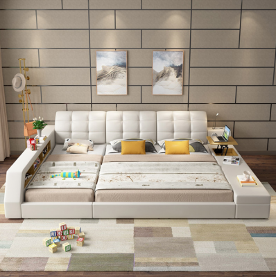 Ontwerp bed hotel dubbele plankenrek 180x200 multifunctioneel bed luxe